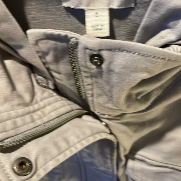 Market & Spruce Women’s Gray Hooded Jacket Size M - Picture 7 of 12